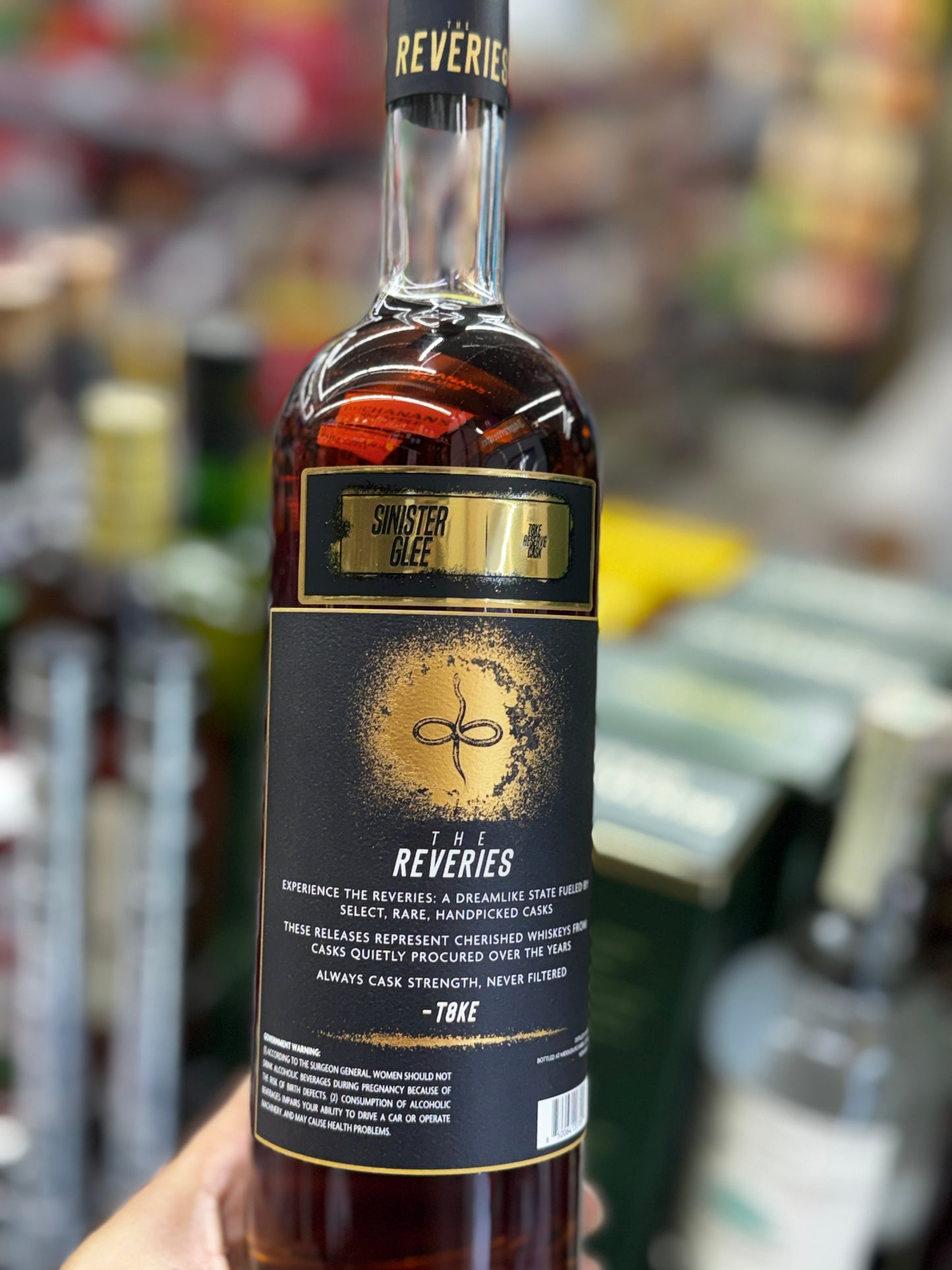 THE REVERIES "Sinister Glee" 10 Year
Single Barrel Bourbon Whiskey