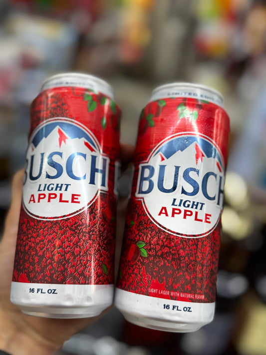 Busch Lite Apple - 16oz single Can