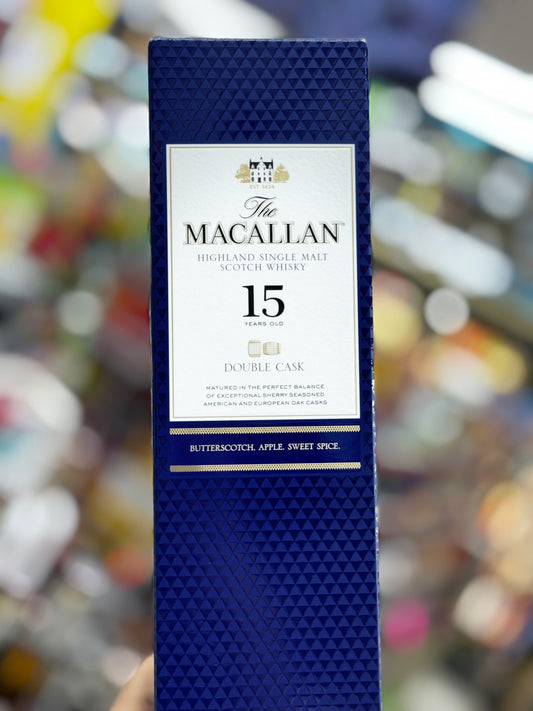 MACALLAN 15 YEAR DOUBLE CASK SINGLE MALT SCOTCH
WHISKY