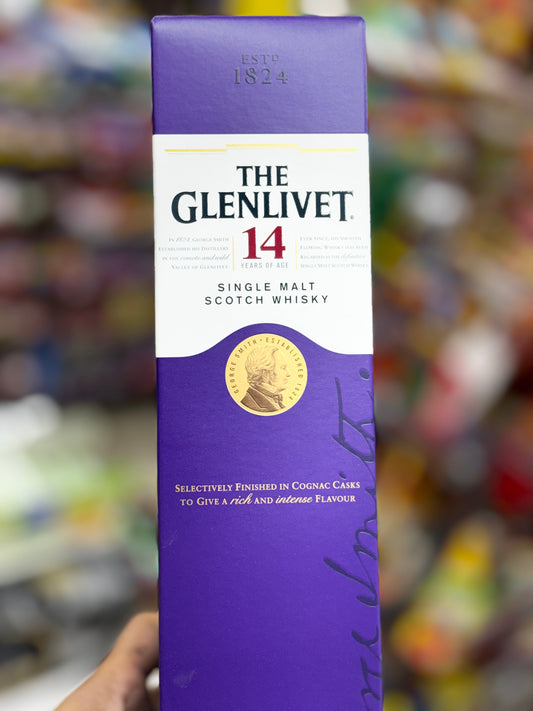 The Glenlivet 14yr Single Malt Scotch Whisky - 750ml Bottle