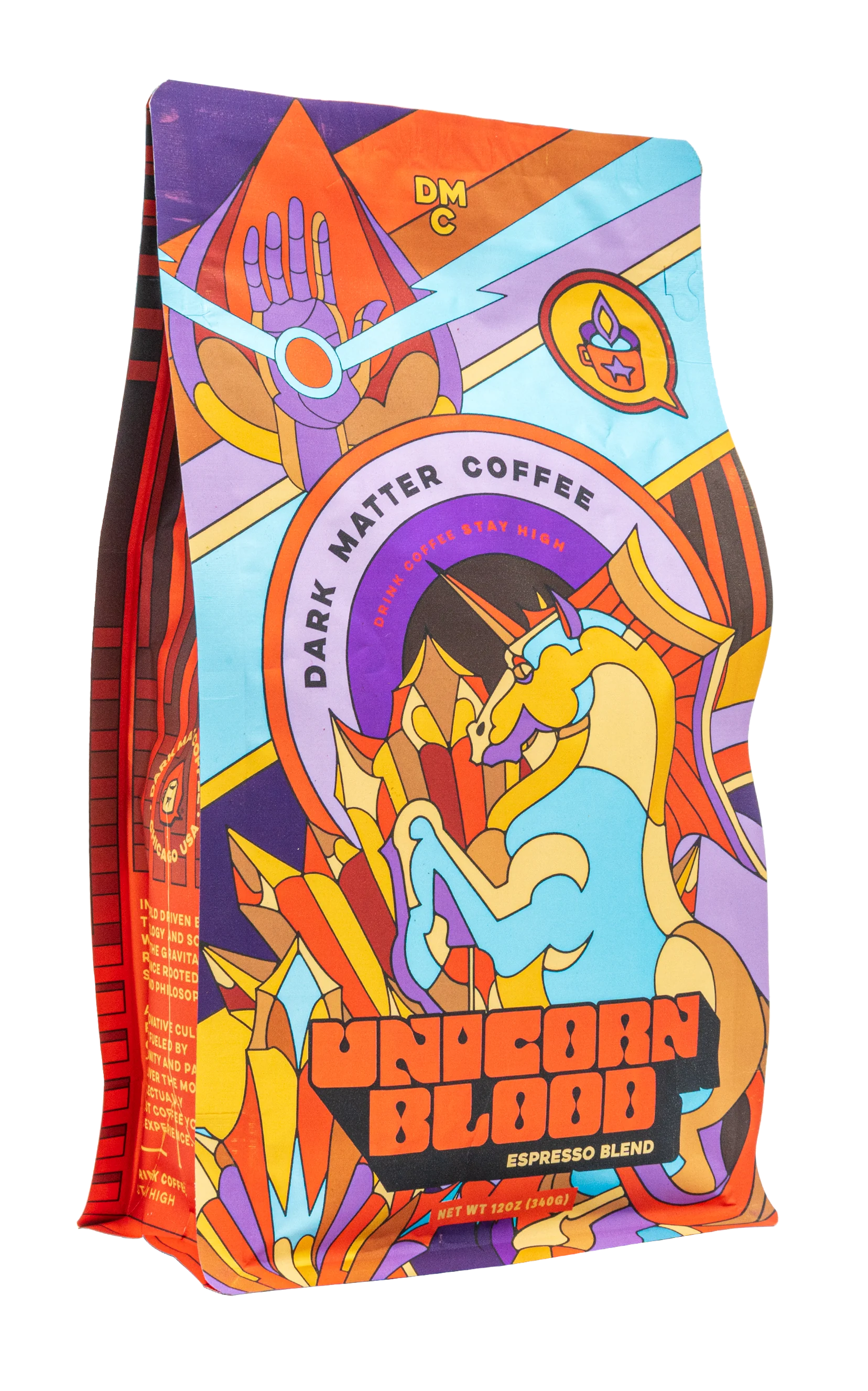 UNICORN BLOOD (ESPRESSO BLEND) whole coffee beans 12oz bag