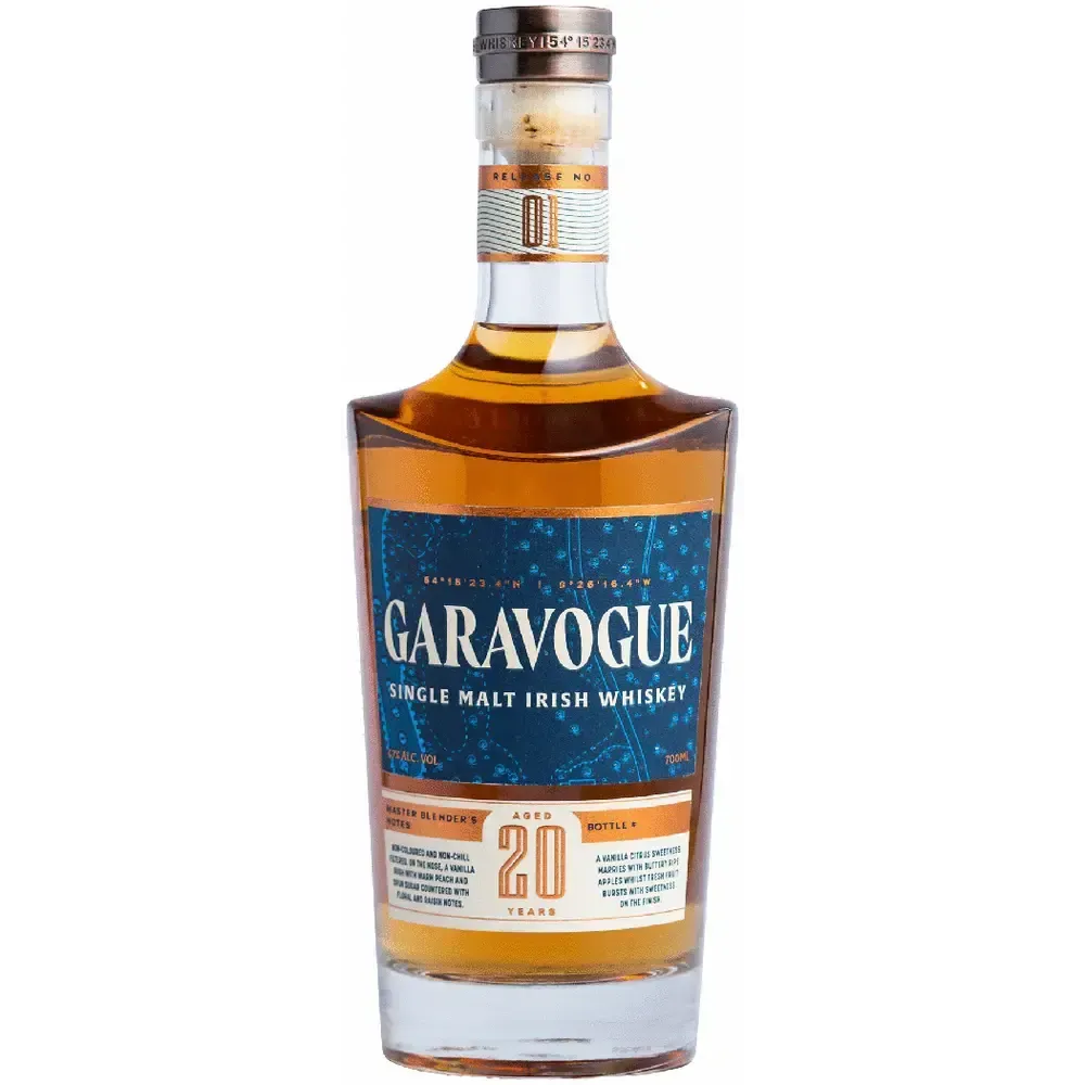 Garavogue 20 Year Old Single Malt Irish Whiskey