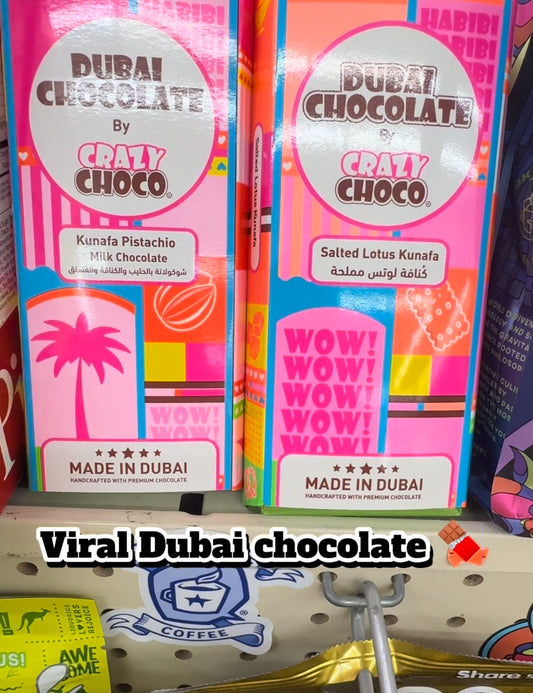 Crazy Choco viral Dubai chocolate 200g