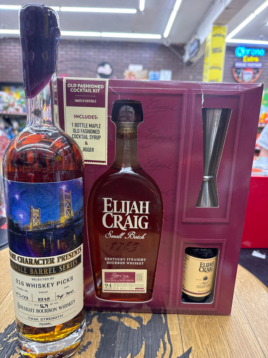 Rare Character store pick 2 bottle combo with Elijah Craig